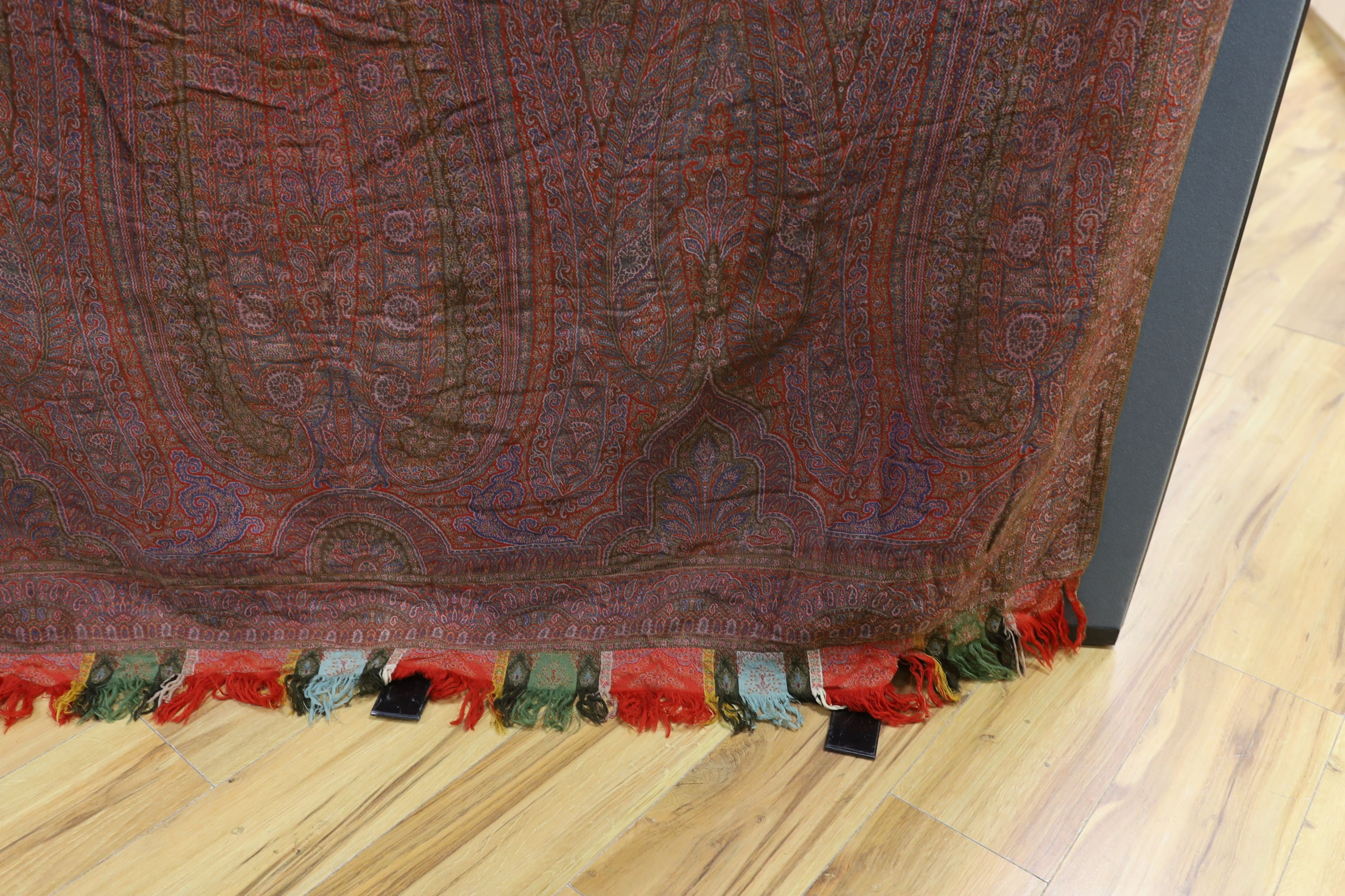 A 19th century wool woven Paisley shawl